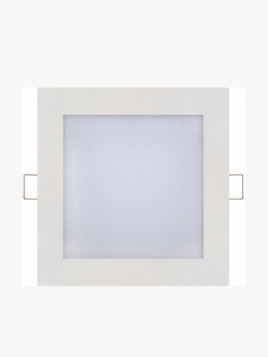 Horoz Electric Квадрат Вграден LED Панел 12W с Студено бяло Светлина 6400К