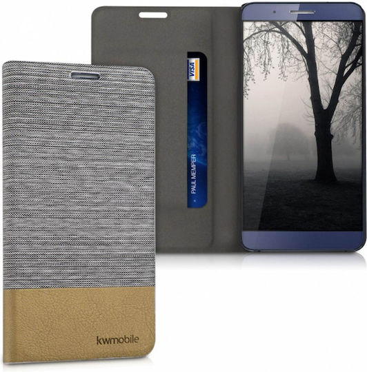 KWmobile Wallet Fabric Gold (Realme 7i)