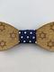 Bonjour Bebe Kids' Wooden Bow Tie Navy Blue