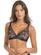 Miss Rosy Triangle Triangle Bra Black