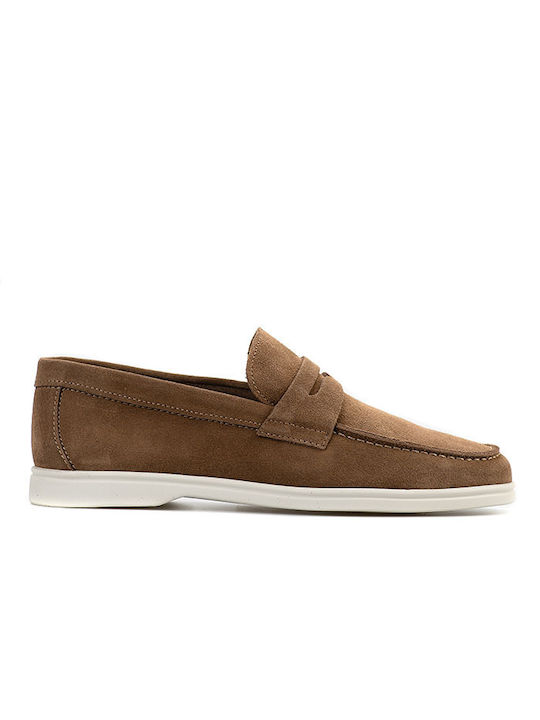 Marco Ferretti Men's Leather Moccasins Brown