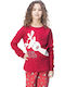 Galaxy Детска пижама Зимна red