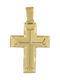 Mertzios.gr Gold Cross 14K Double Sided