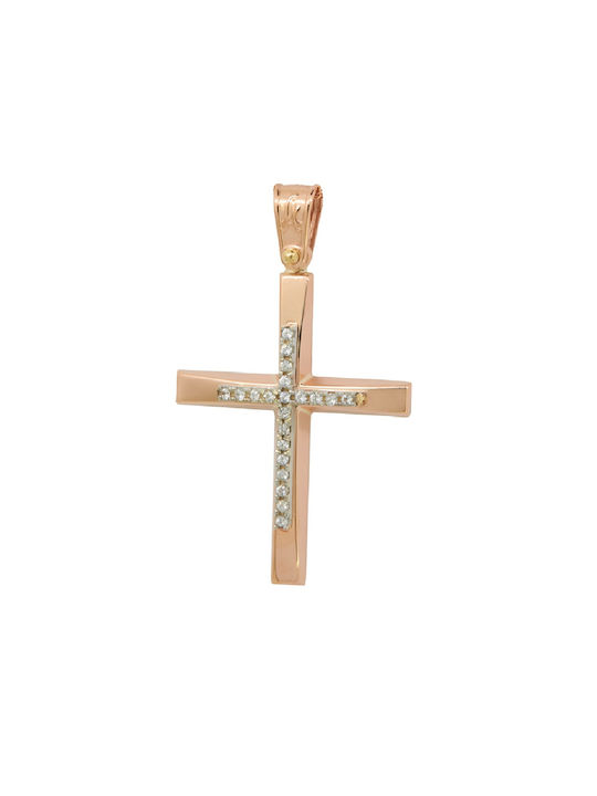 Anorado Women's Rose Gold Plated Cross