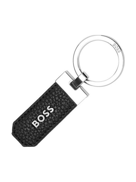 Boss Μπρελόκ Δερμάτινο Μαύρο