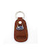 Keychain Piele Cafenea