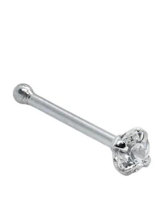 Piercing.gr Σκουλαρίκι Μύτης από Ασήμι 0.6mm