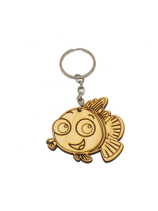 Woodseason Keychain Lemn