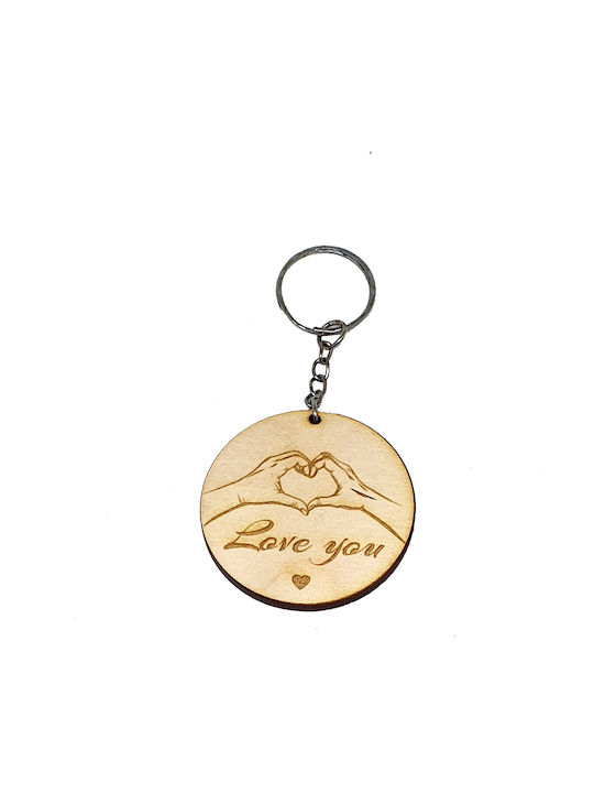 Woodseason Keychain Love You Lemn