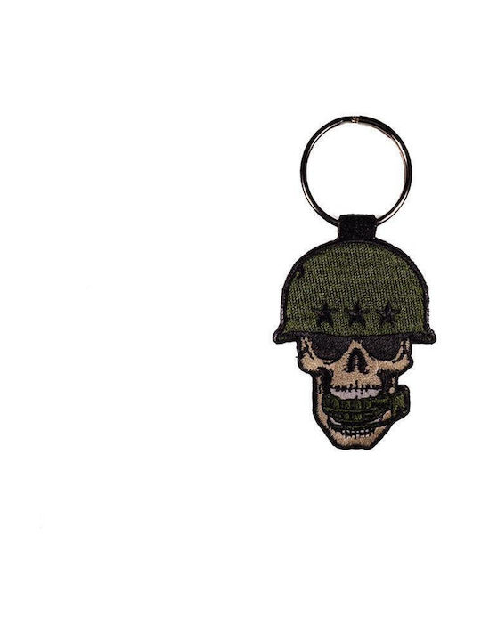 Keychain Skull Grenade Fabric