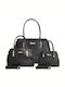 3τεμαχίων Set Women's Bag Shoulder Black