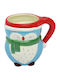 LiebeQueen Christmas Mug Light Blue 1pcs