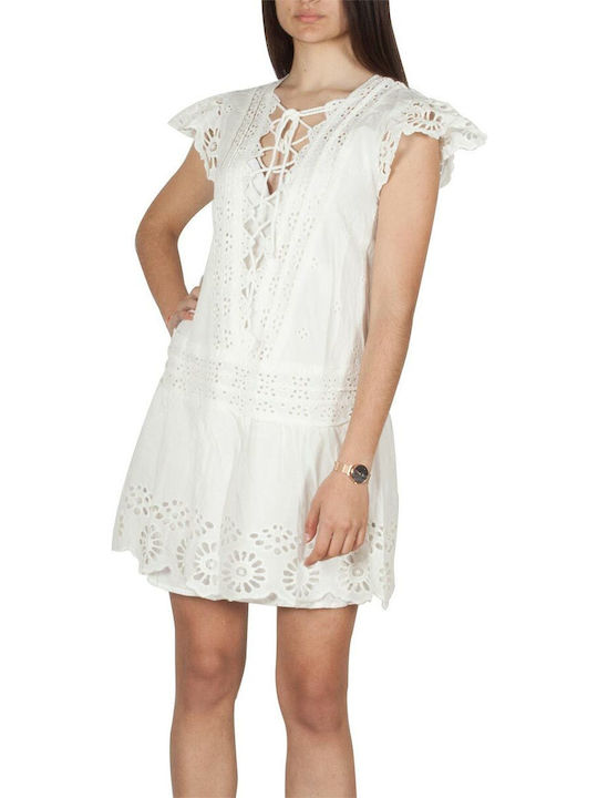 Free People Mini Rochie Alb