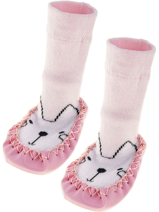 Talha Ciorapi pentru copii Slipper Socks Pink