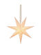 Kaemingk Crăciunesc Decorativ Suspendata Stea Plastic Alb 60x19x60buc 1buc
