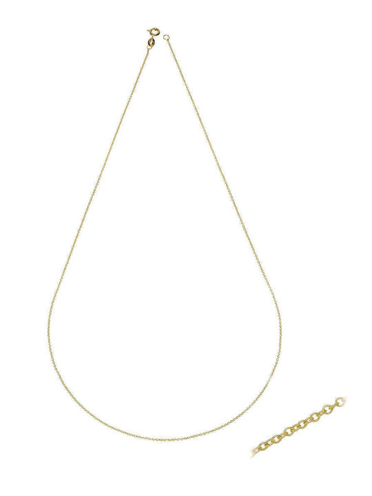 Rubini Goldene Kette Nacken 14K Länge 45cm