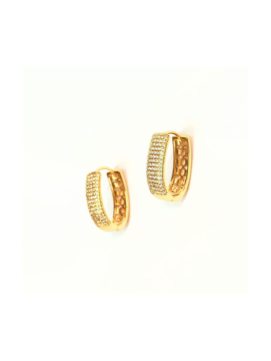 Amalfi Earrings Hoops made of Steel Gold Plated