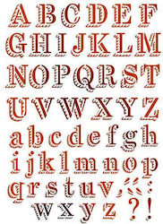 Stamperia Stencil Letters