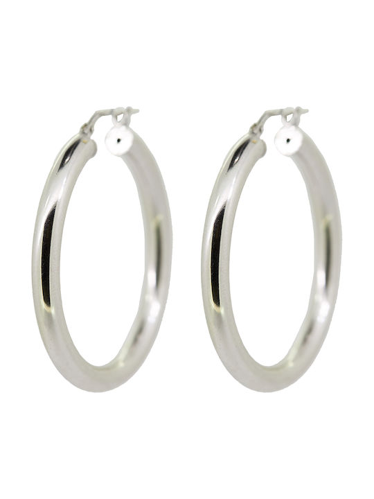 Earrings Hoops made of Silver