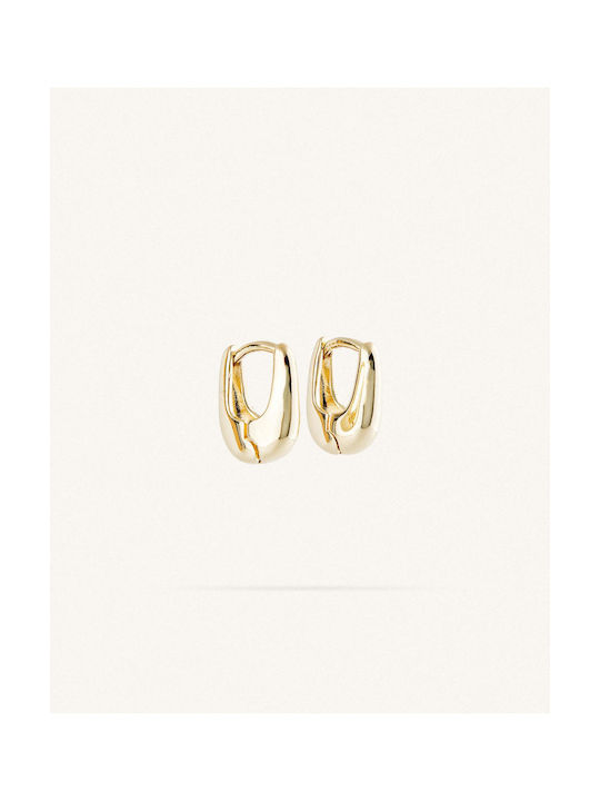 StanStefan Earrings Hoops made of Steel Gold Plated