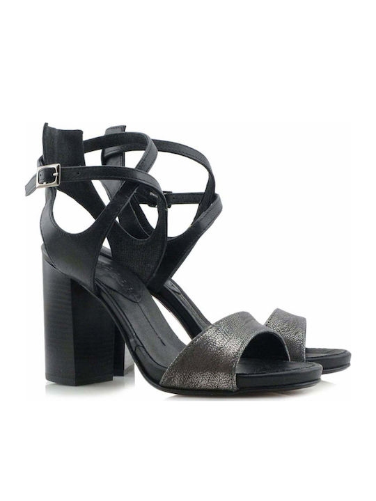 Dei Colli Leather Sandals Black