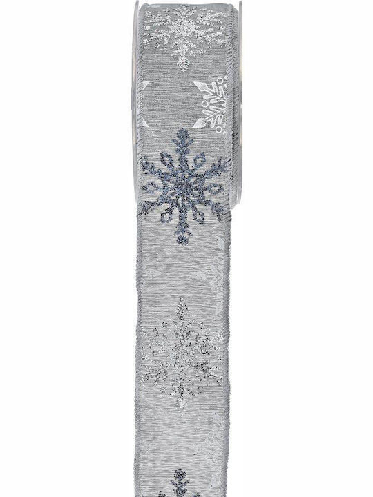LiebeQueen Christmas Ribbon Gray 900x5.5cm 1pc