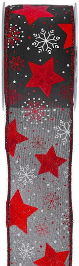 LiebeQueen Crăciun Panglică Plastică Negru 900x6.7cm 1buc