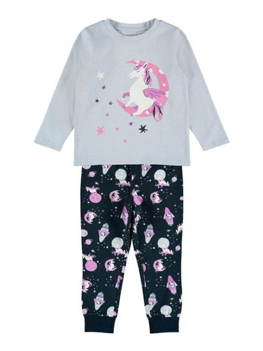 Name It Pijama pentru copii De iarnă Din bumbac Heather Unicorn