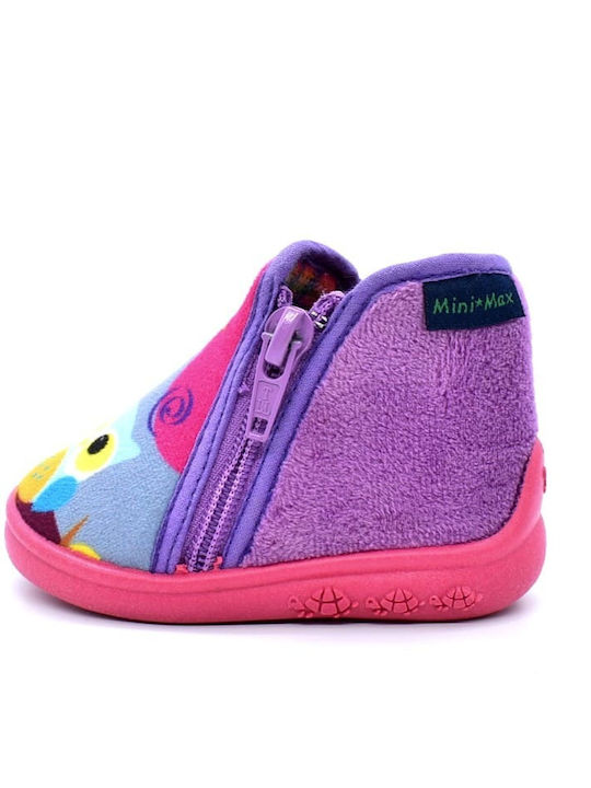 Mini Max Anatomic Kids Slippers Fuchsia