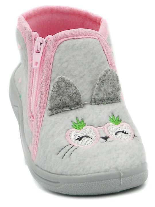 Kinderhausschuhe Stiefel Gray