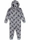 Star Wars Kids' One-piece Pajamas Winter Fleece Gray