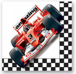 Χαρτοπετσέτες "race Car" Bunte 12x12cm. 20Stück