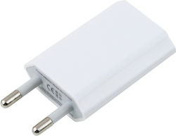 Φορτιστής με Θύρα USB-A Λευκός και Καλώδιο 30-pin