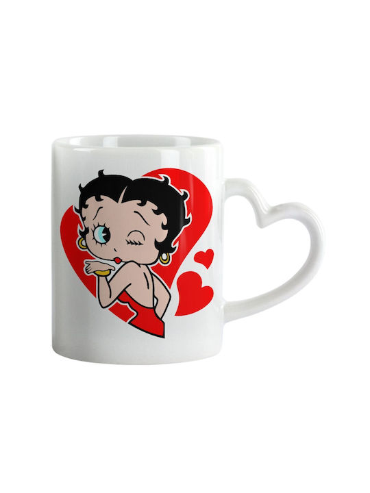 Koupakoupa Betty Boop Κούπα Κεραμική Λευκή 330ml
