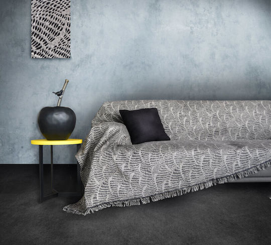 Mattex Mattex Dreisitzer-Sofa Wurf Zwei Seiten 180x300cm Dunkelgrau