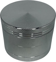 Τριφτησ-grinder Μεταλλικος 50 Χ 40mm 3 Θεσεων Ασημι