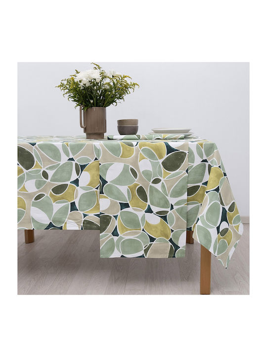 Dimeco Tablecloth Cotton Green 135x180cm