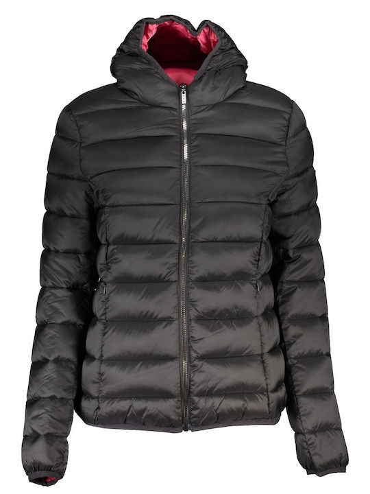 Squola Nautica Italiana Women's Short Puffer Jacket for Winter Black