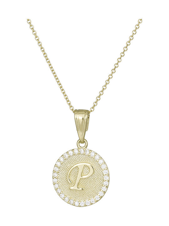 Necklace Monogram from Gold 9 K