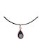 Necklace Double Eye from Rose Gold 14K