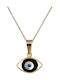 Halskette Auge aus Gold 14K