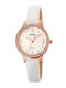 Skmei Women's Watch with Leather Strap White