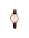 Skmei Watch with Leather Strap Brown