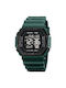 Skmei Ψηφιακό Ρολόι Μπαταρίας με Μεταλλικό Μπρασελέ Dark Green