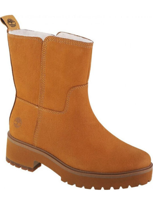 Carnaby Cool Ghete Dama de Piele Galbene