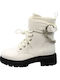 Plato Women's Ankle Boots White