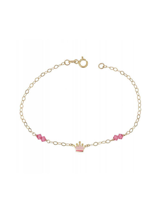 Kids Bracelet Princess from Gold 14K