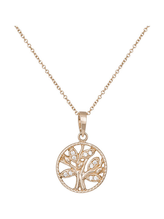 Necklace Tree from Rose Gold 14K