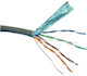 Redled U/UTP Cat.5e (Gigabit) Καλώδιο Δικτύου Ethernet 1m
