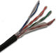 Redled U/UTP Cat.5e Network Cable Ethernet Outdoor 1m Black